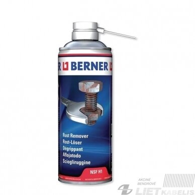 Tirpiklis rūdžių stiprus NSF H1 400ml, Berner Tirpiklis rūdžių stiprus NSF H1 400ml, Berner