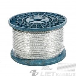 Trosas dengtas plastiku 3/5mm 6x7+FC ZN(1m) Trosas dengtas plastiku 3/5mm 6x7+FC ZN(1m)