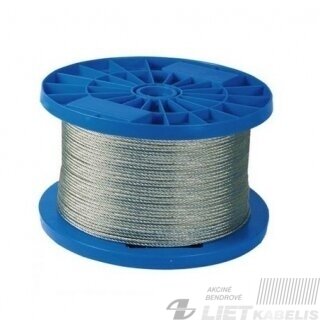 Trosas dengtas plastiku  2/3mm 6x7+FC ZN