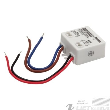 Transformatorius 12V 0.5A 0-6W DC IP20 Kanlux Transformatorius 12V 0.5A 0-6W DC IP20 Kanlux