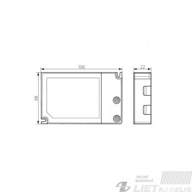 Transformatorius RICO DIM LED 17-25W Kanlux 1