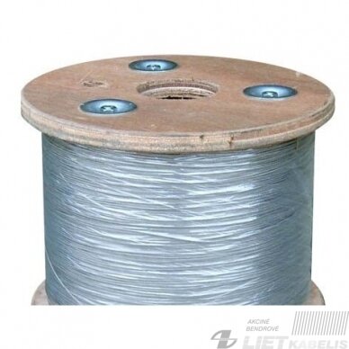 Trosas dengtas plastiku4/6mm 6x7+FC ZN (1m) Trosas dengtas plastiku4/6mm 6x7+FC ZN (1m)