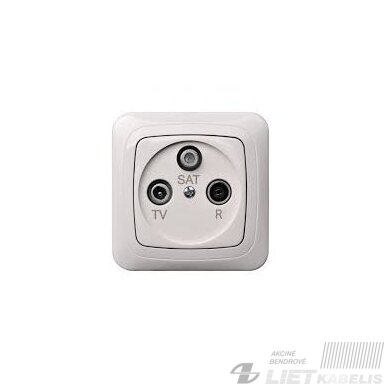 TV lizdas IAL-3-01 TV+R+SAT be rėmelio, baltas, Alfa