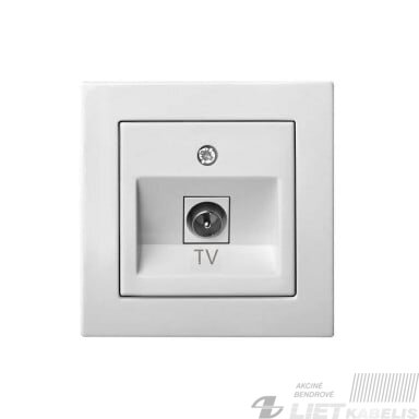 TV lizdas ĮTVL-1-01 be rėmelio, baltas, Epsilon, Liregus TV lizdas ĮTVL-1-01 be rėmelio, baltas, Epsilon, Liregus
