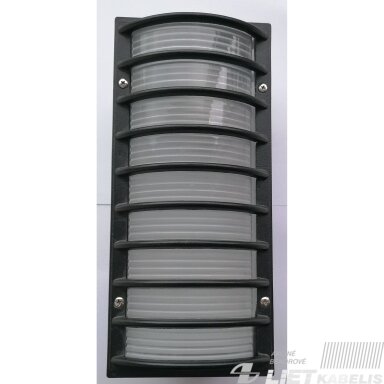 Tvirtinamas šviestuvas 5051 60W, E27, IP44, (juodas) Tvirtinamas šviestuvas 5051 60W, E27, IP44, (juodas)