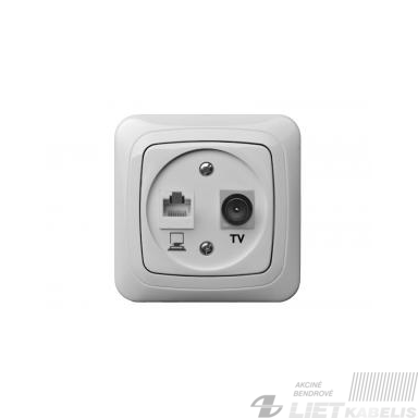 TV+kompiuterio lizdas, ĮTVKL-1-01 be rėmelio, Alfa