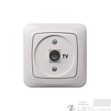 TV lizdas alfa ĮAL-1-12-01 tarpinis, be rėmelio, Liregus TV lizdas alfa ĮAL-1-12-01 tarpinis, be rėmelio, Liregus