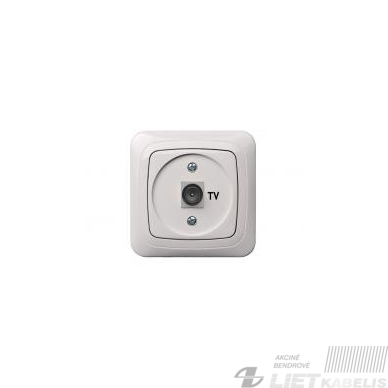 TV lizdas ĮAL-2-8-01 tarpinis, be rėmelio, Alfa TV lizdas ĮAL-2-8-01 tarpinis, be rėmelio, Alfa