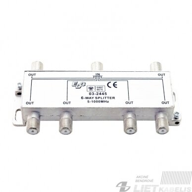 TV signalo daliklis FV6 5-1000MHz, EDC TV signalo daliklis FV6 5-1000MHz, EDC