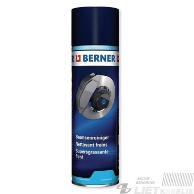 Universalus stabdžių diskų valiklis Bremsenreiniger 500ml Berner Universalus stabdžių diskų valiklis Bremsenreiniger 500ml Berner