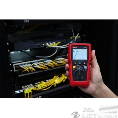 Universalus tinklo kabelių testeris, RJ45, RJ11, 300m, POE 802.3AF, 802.3 AT, 802.3BT, Ethernet portų testavimas; UNIT 11