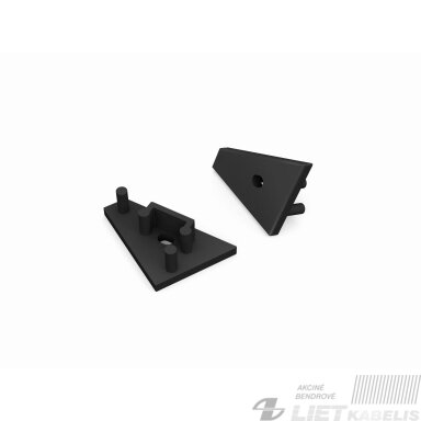 Užbaigimas LED juostos profiliui SURFACE10, juodas, Topmet Užbaigimas LED juostos profiliui SURFACE10, juodas, Topmet