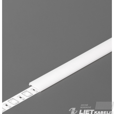 Uždengimo juosta LED profiliui C2 baltas KLIK, 2m, Topmet