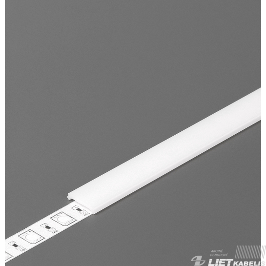 Uždengimo juosta LED profiliui C2 baltas KLIK, 2m, Topmet