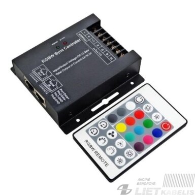 Valdiklis LED 12-24V RGB 4x6A pultelis, LED SYNC Valdiklis LED 12-24V RGB 4x6A pultelis, LED SYNC