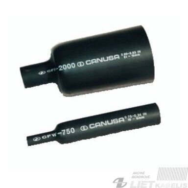 Vamzdelis termo su klijais 24/8 IAKT 3:1 1.22m, juodas, 	DSG-CANUSA