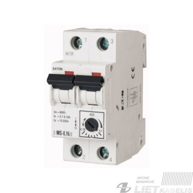 Variklinė apsauga Z-MS-1 (0,63-1,0)A EATON 1 Variklinė apsauga Z-MS-1 (0,63-1,0)A EATON 1
