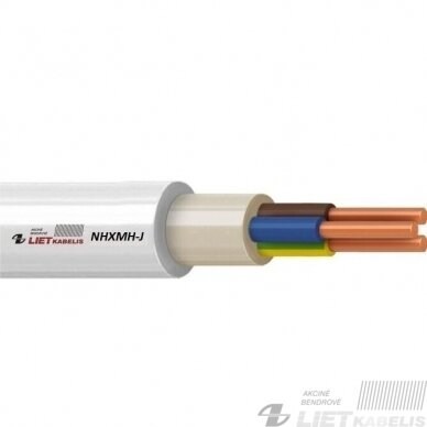 Varinis jėgos kabelis NHXMH-J 5x2,5mm² Cca (behalogeninis) Lietkabelis Varinis jėgos kabelis NHXMH-J 5x2,5mm² Cca (behalogeninis) Lietkabelis