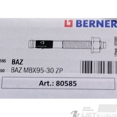 Varžtas inkarinis BAZ 8x95-30 ZP Berner 2