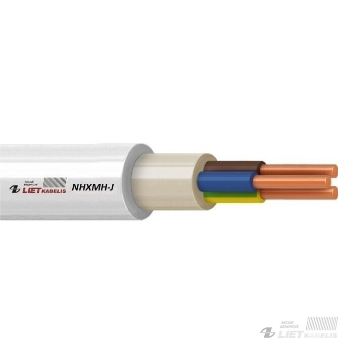 Varinis jėgos kabelis NHXMH-J 5x2,5mm² Cca (behalogeninis) Lietkabelis Varinis jėgos kabelis NHXMH-J 5x2,5mm² Cca (behalogeninis) Lietkabelis
