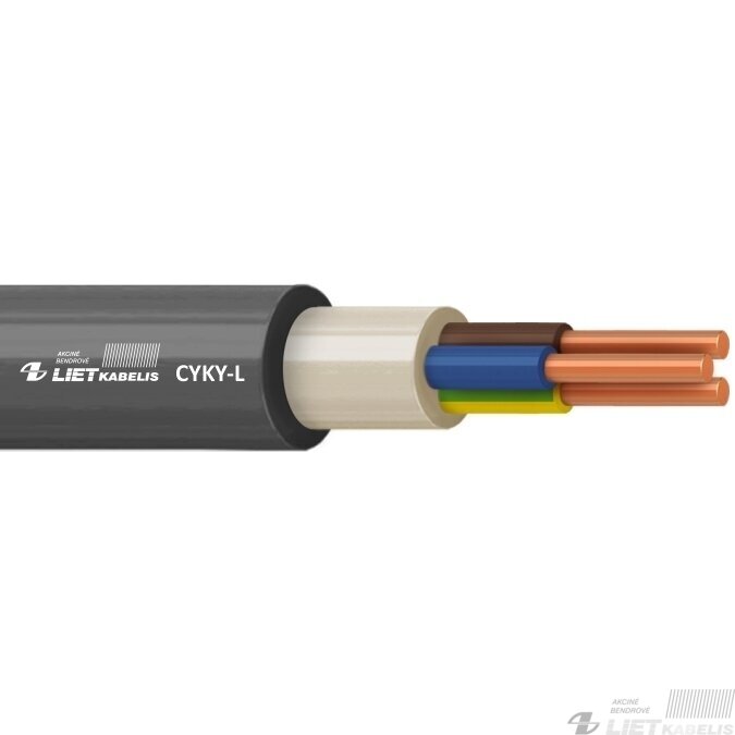 Varinis jėgos kabelis CYKY-L 3G1,5mm² Lietkabelis