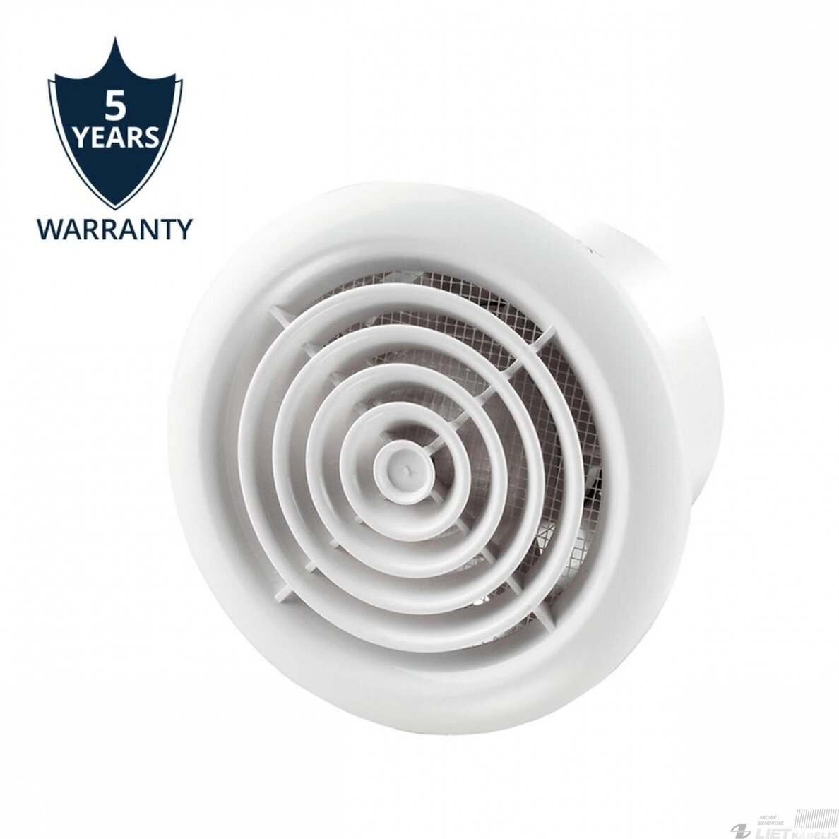 Ventiliatorius ištraukiamas 100PFL, 14W, ø100mm, su guoliaias, HAUSHALT