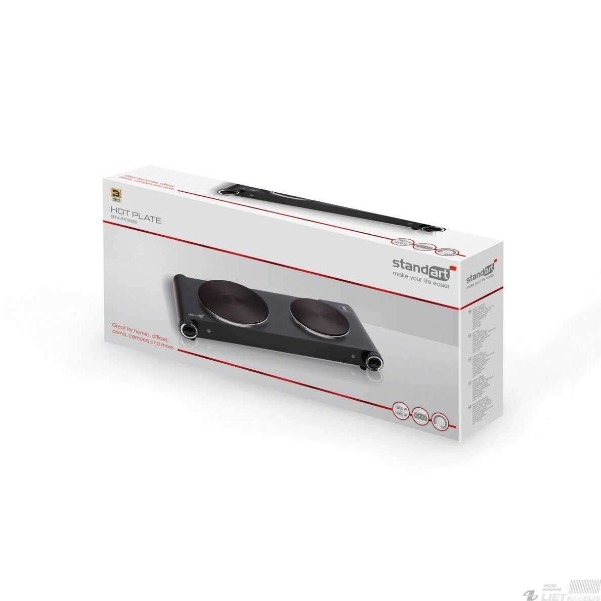 Viryklė elektrinė ST-HP02B, Standart 2