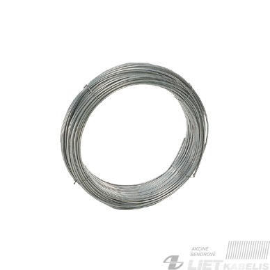 Viela plieno cinkuota 8mm (0,4kg/m;25kg) 8/Z350/50 Viela plieno cinkuota 8mm (0,4kg/m;25kg) 8/Z350/50