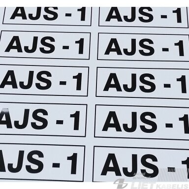 Ženklas "AJS-1"/"AJS-2"(90x30)mm Ženklas "AJS-1"/"AJS-2"(90x30)mm