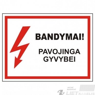 Ženklas "Bandymai-pavojinga gyvybei' Ženklas "Bandymai-pavojinga gyvybei'