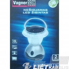 LED žibintas nešiojamas GLC-026 4LED 3xAA, Vagner