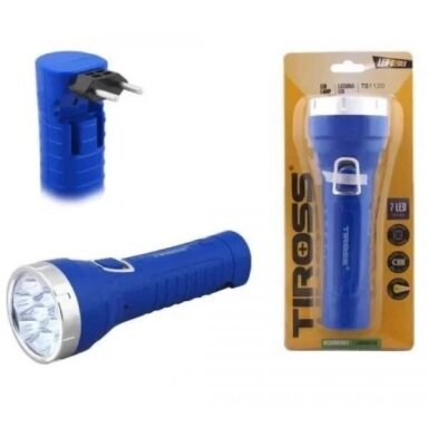 Žibintuvelis 7LED rankinis pakraunamas TS1120, Tiross