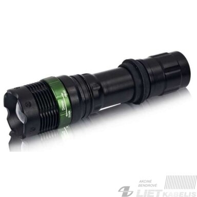 Žibintuvėlis LED, rankinis, metalinis, kraunamas, 5W, 230V  E-SMARTER