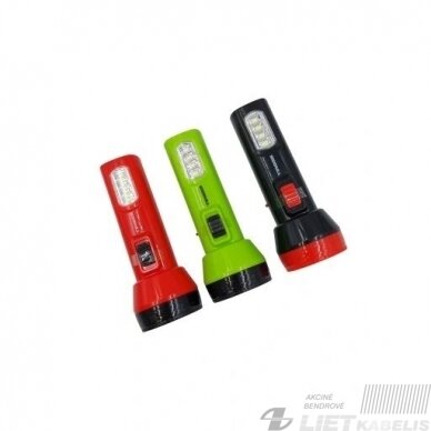 Žibintuvėlis LED 5+6 TS1138 įkraunamas, rankinis, TIROSS Žibintuvėlis LED 5+6 TS1138 įkraunamas, rankinis, TIROSS