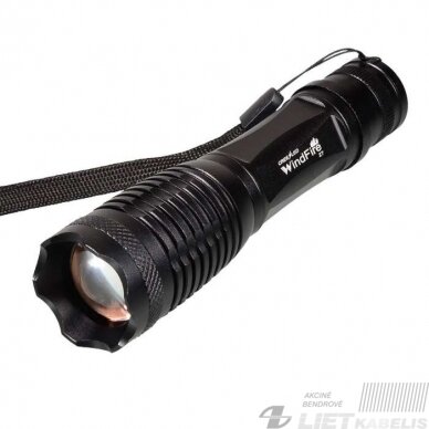 Žibintuvėlis, metalinis LED XM-L T6 3xAAA Žibintuvėlis, metalinis LED XM-L T6 3xAAA