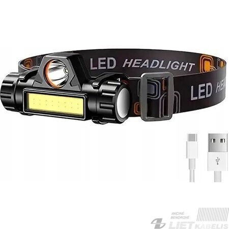LED žiibintuvėlisant galvos 3W, 350lm, ABS+PC, IP65, LTC LED žiibintuvėlisant galvos 3W, 350lm, ABS+PC, IP65, LTC