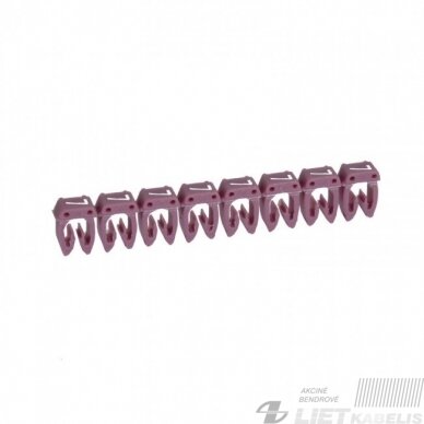 Žymėjimas kabeliui 0.5/1.5 "7" purpurinis Žymėjimas kabeliui 0.5/1.5 "7" purpurinis
