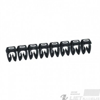 Markiruotė "0" laidui užspaudžiama 1.5-2.5mm2 balta/juoda - LEGRAND Markiruotė "0" laidui užspaudžiama 1.5-2.5mm2 balta/juoda - LEGRAND