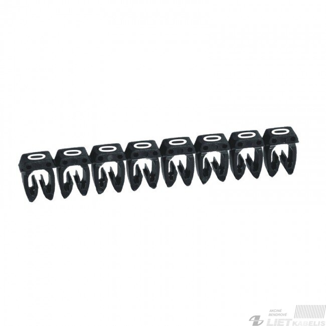 Markiruotė "0" laidui užspaudžiama 1.5-2.5mm2 balta/juoda - LEGRAND Markiruotė "0" laidui užspaudžiama 1.5-2.5mm2 balta/juoda - LEGRAND